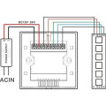 Controlador montado na parede do RGB RGBW da cor do interruptor do painel de toque de DC12V-24V para a tira da luz do diodo emissor de luz, preto